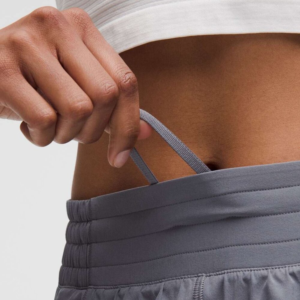 Lululemon Gray Hotty Hot High-Rise Lined Short Size 0 - 51007 - Picture 3 of 11